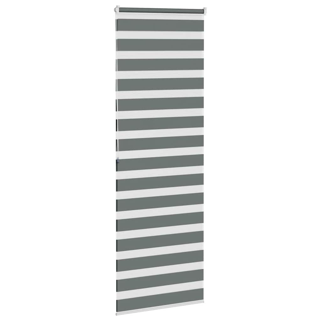 Doppelrollo Dunkelgrau 80x200 cm Stoffbreite 75,9 cm Polyester