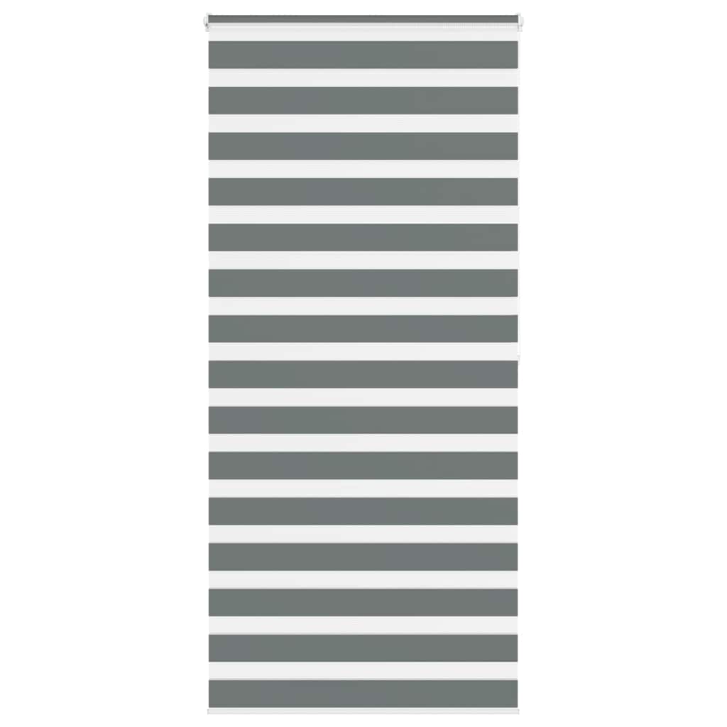 Doppelrollo Dunkelgrau 110x200 cm Stoffbreite 105,9 cm Polyester