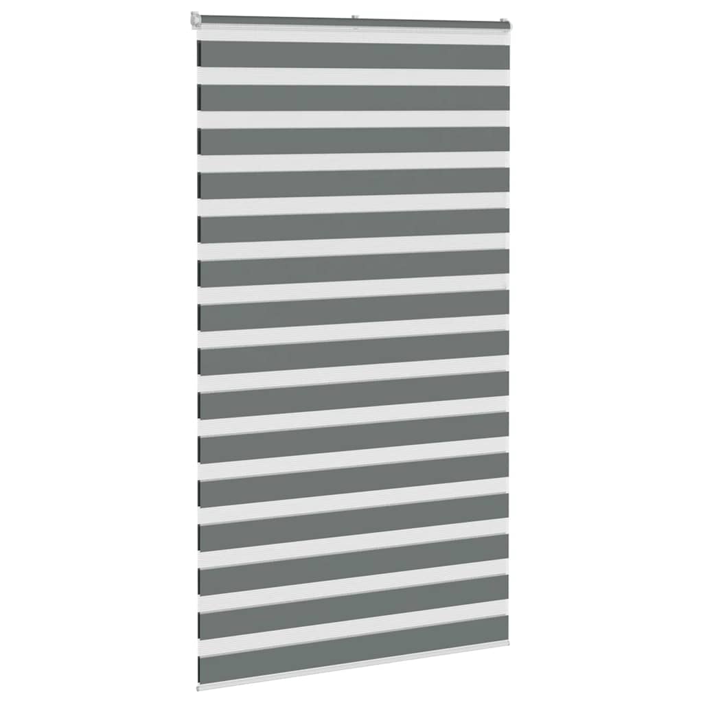 Doppelrollo Dunkelgrau 120x200 cm Stoffbreite 115,9 cm Polyester