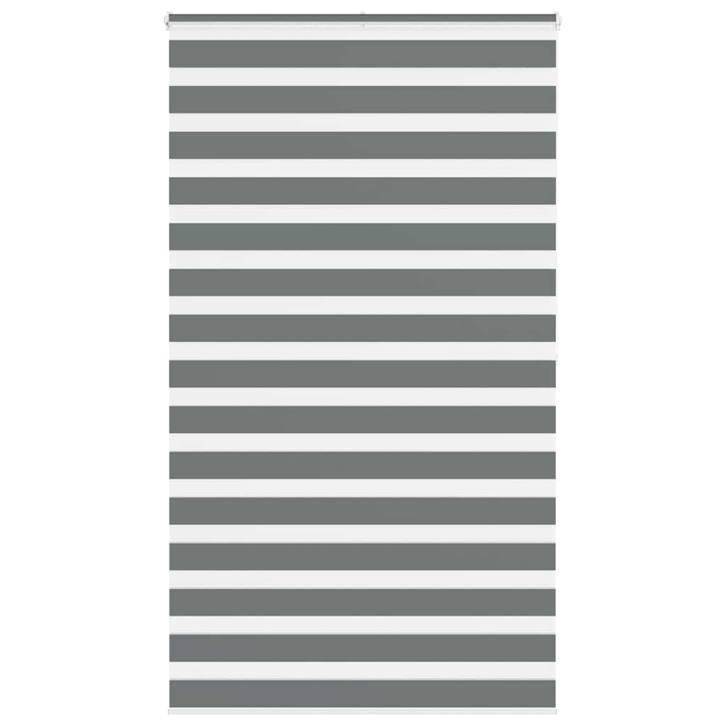 Doppelrollo Dunkelgrau 130x200 cm Stoffbreite 125,9 cm Polyester