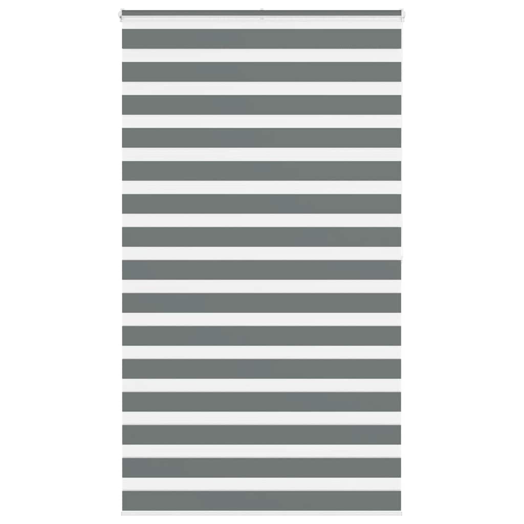 Doppelrollo Dunkelgrau 135x200 cm Stoffbreite 130,9 cm Polyester