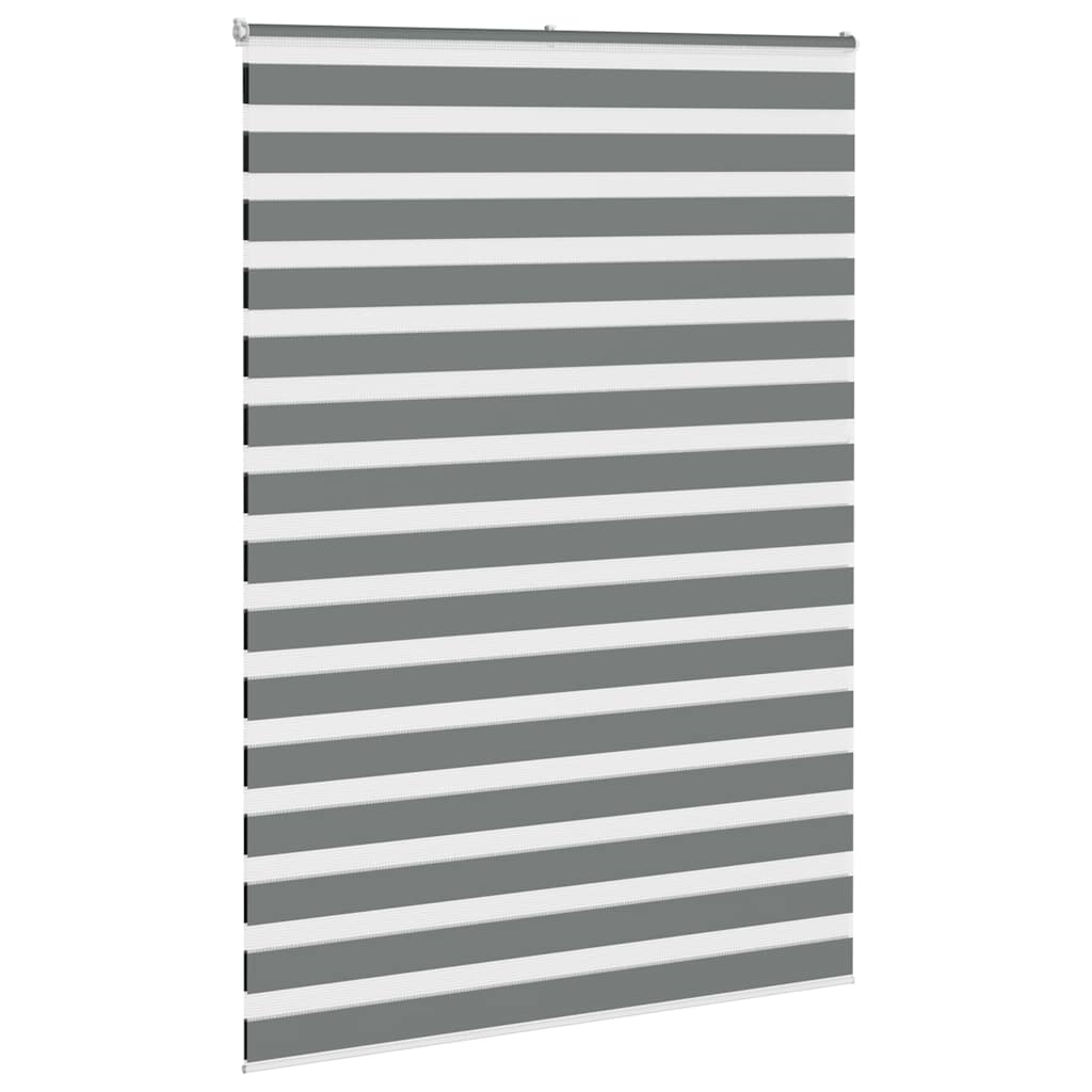 Doppelrollo Dunkelgrau 155x200 cm Stoffbreite 150,9 cm Polyester