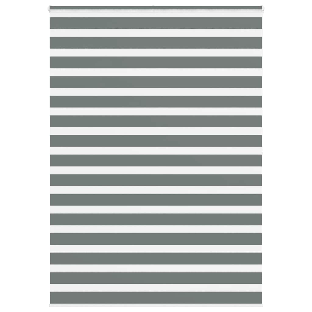Doppelrollo Dunkelgrau 165x200 cm Stoffbreite 160,9 cm Polyester