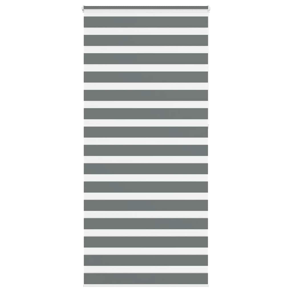 Doppelrollo Dunkelgrau 110x230 cm Stoffbreite 105,9 cm Polyester