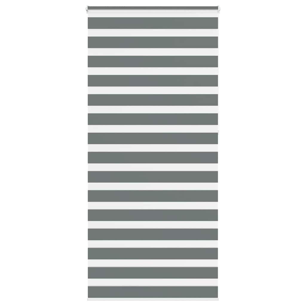 Doppelrollo Dunkelgrau 115x230 cm Stoffbreite 110,9 cm Polyester