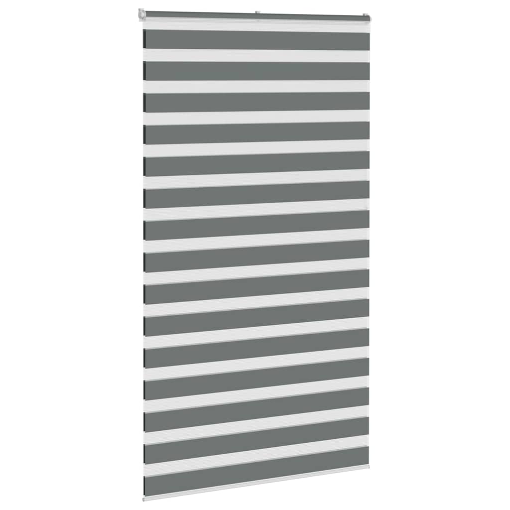 Doppelrollo Dunkelgrau 120x230 cm Stoffbreite 115,9 cm Polyester