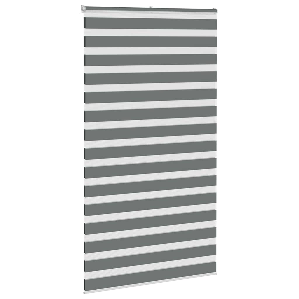 Doppelrollo Dunkelgrau 130x230cm Stoffbreite 125,9 cm Polyester