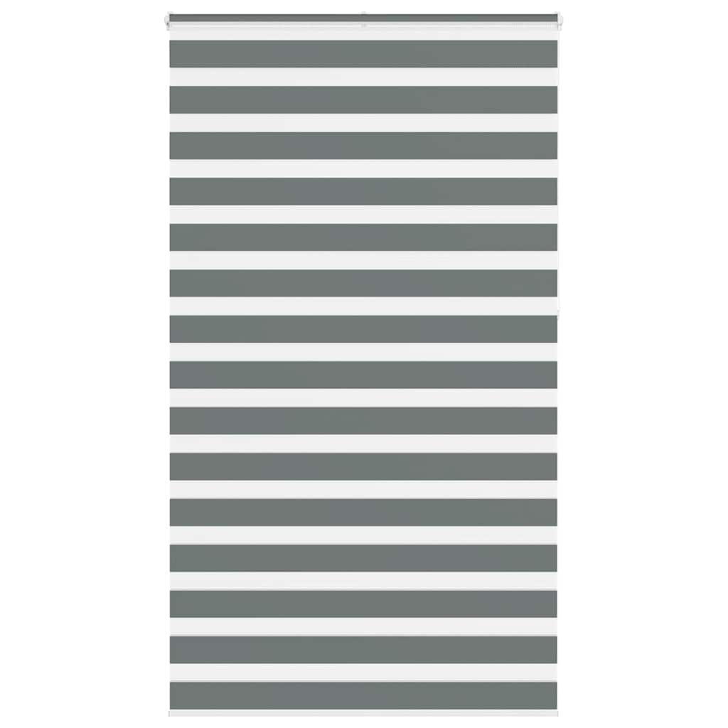 Doppelrollo Dunkelgrau 135x230 cm Stoffbreite 130,9 cm Polyester