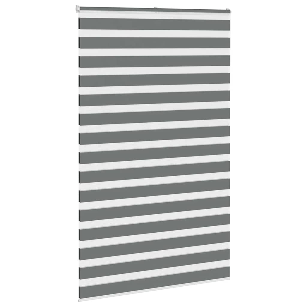 Doppelrollo Dunkelgrau 140x230 cm Stoffbreite 135,9 cm Polyester