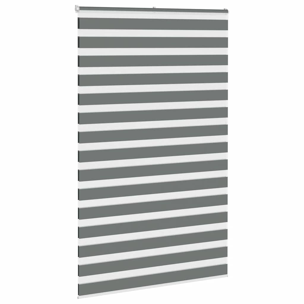 Doppelrollo Dunkelgrau 150x230 cm Stoffbreite 145,9 cm Polyester