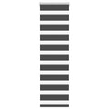 Doppelrollo Schwarz 45x100 cm Stoffbreite 40,9 cm Polyester