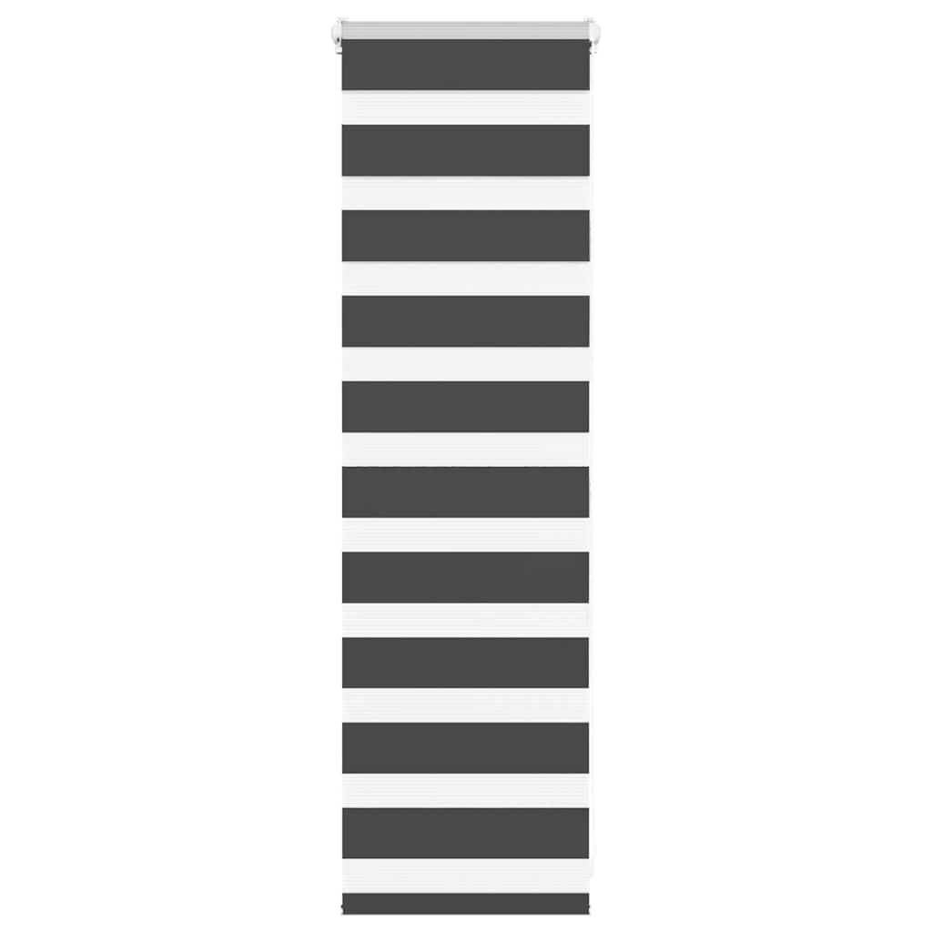 Doppelrollo Schwarz 50x100 cm Stoffbreite 45,9 cm Polyester