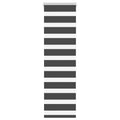 Doppelrollo Schwarz 55x100 cm Stoffbreite 50,9 cm Polyester