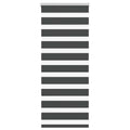 Doppelrollo Schwarz 65x100 cm Stoffbreite 60,9 cm Polyester