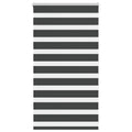 Doppelrollo Schwarz 80x100 cm Stoffbreite 75,9 cm Polyester
