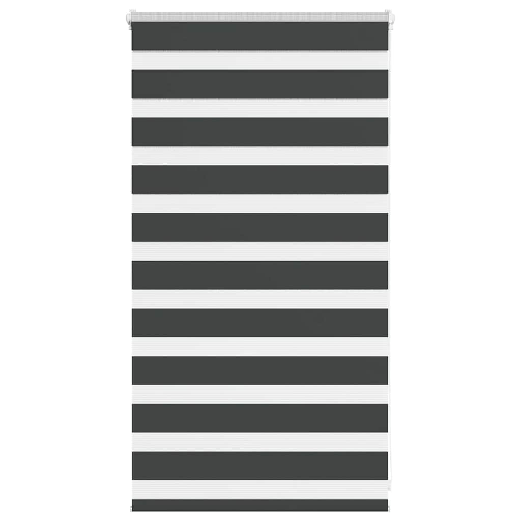 Doppelrollo Schwarz 90x100 cm Stoffbreite 85,9 cm Polyester