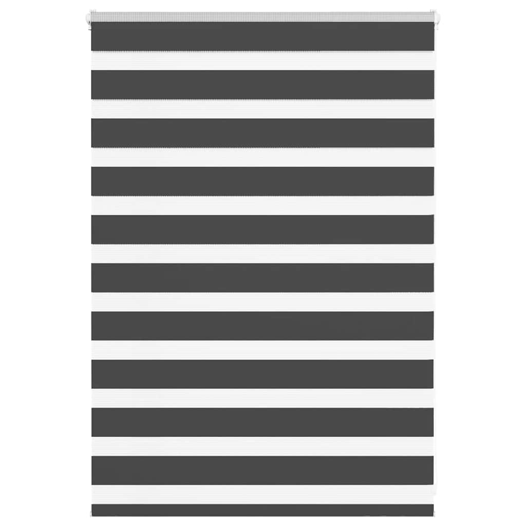 Doppelrollo Schwarz 100x100 cm Stoffbreite 95,9 cm Polyester