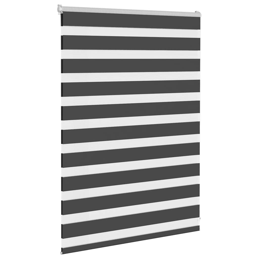 Doppelrollo Schwarz 100x100 cm Stoffbreite 95,9 cm Polyester