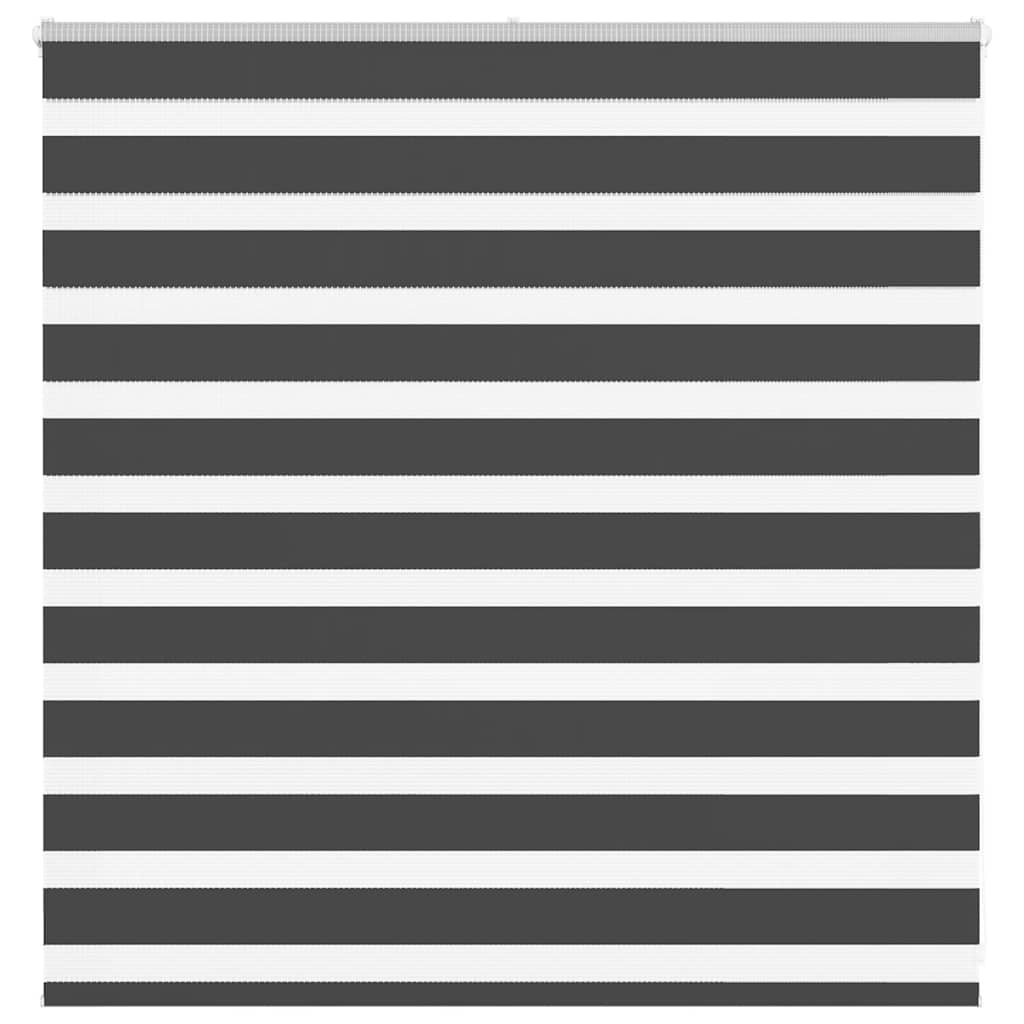 Doppelrollo Schwarz 140x100 cm Stoffbreite 135,9 cm Polyester
