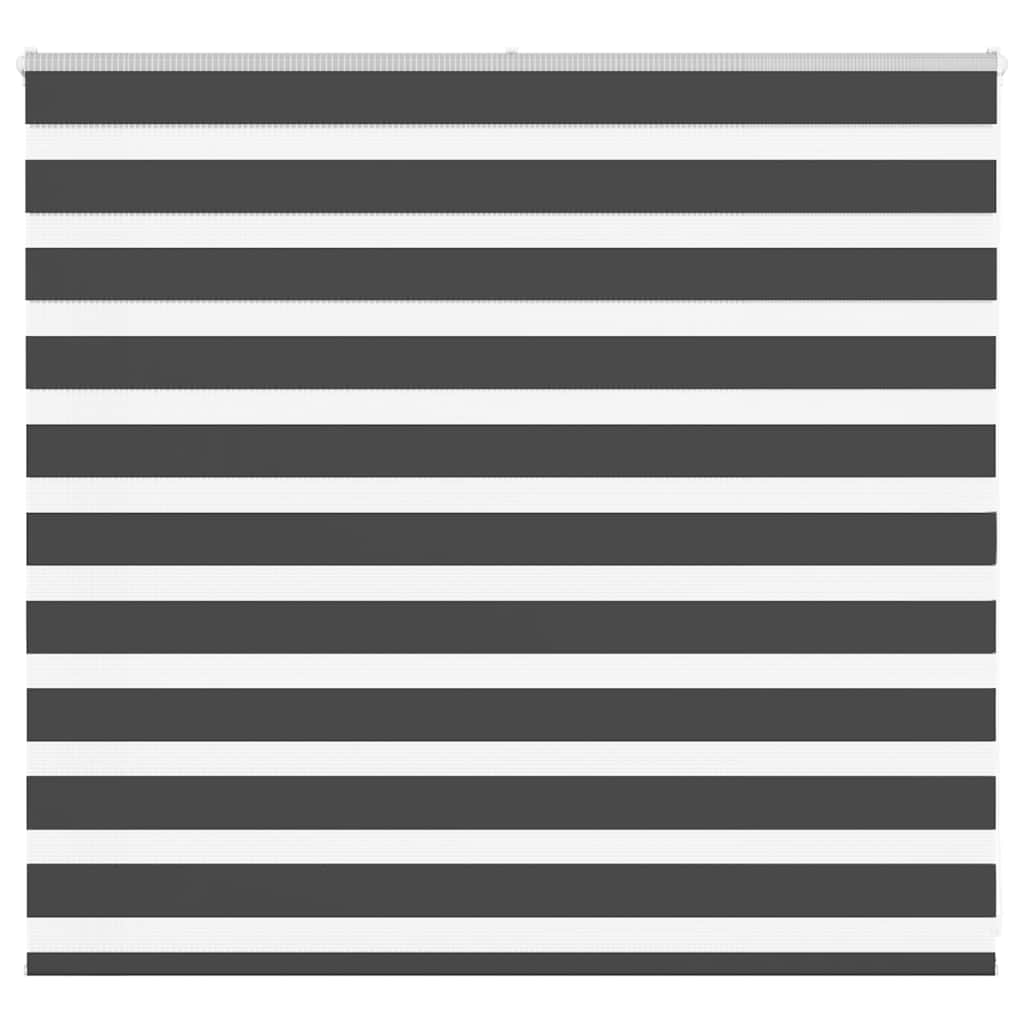 Doppelrollo Schwarz 165x100 cm Stoffbreite 160,9 cm Polyester