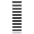 Doppelrollo Schwarz 50x150 cm Stoffbreite 45,9 cm Polyester