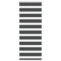 Doppelrollo Schwarz 60x150 cm Stoffbreite 55,9 cm Polyester