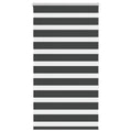 Doppelrollo Schwarz 70x150 cm Stoffbreite 65,9 cm Polyester