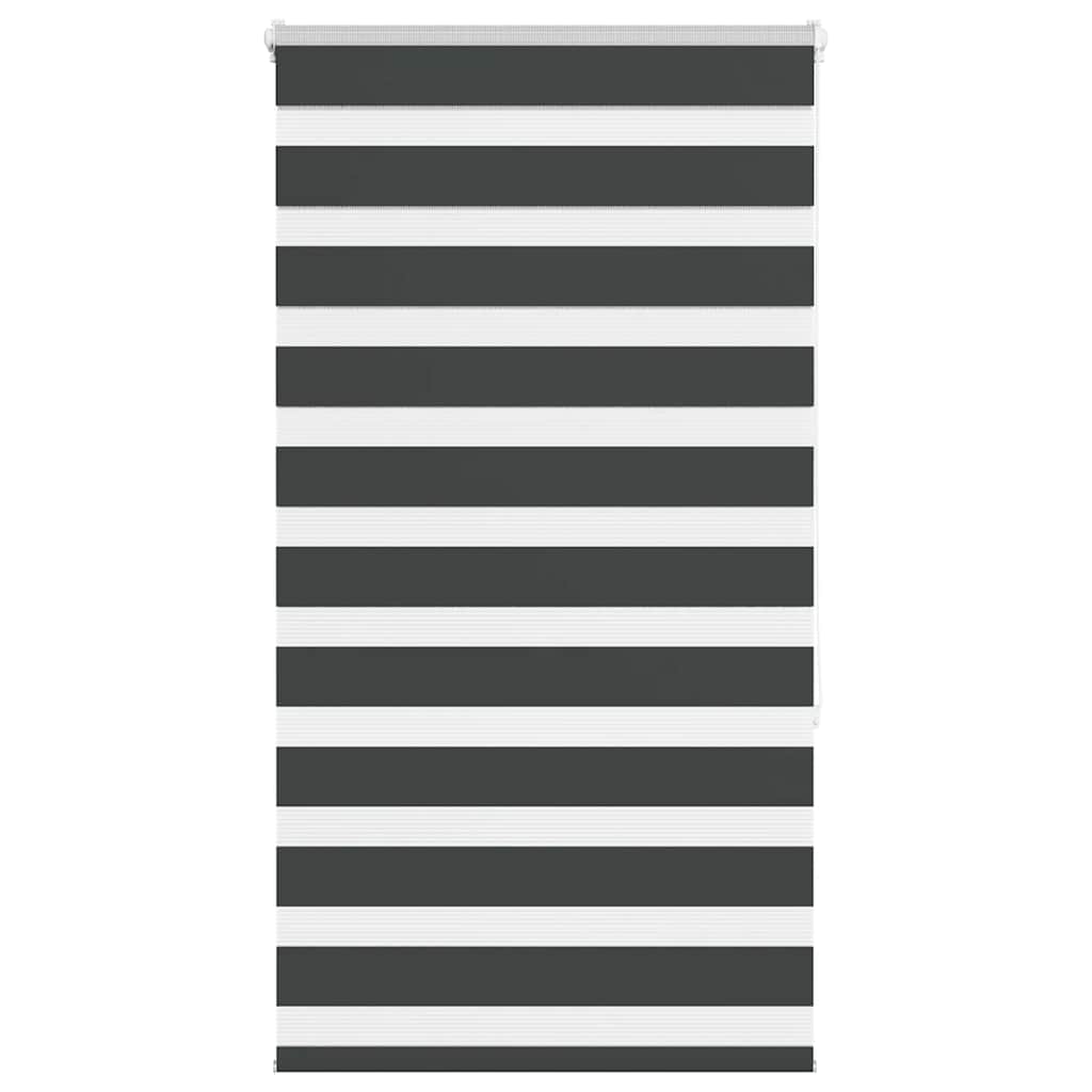 Doppelrollo Schwarz 70x150 cm Stoffbreite 65,9 cm Polyester