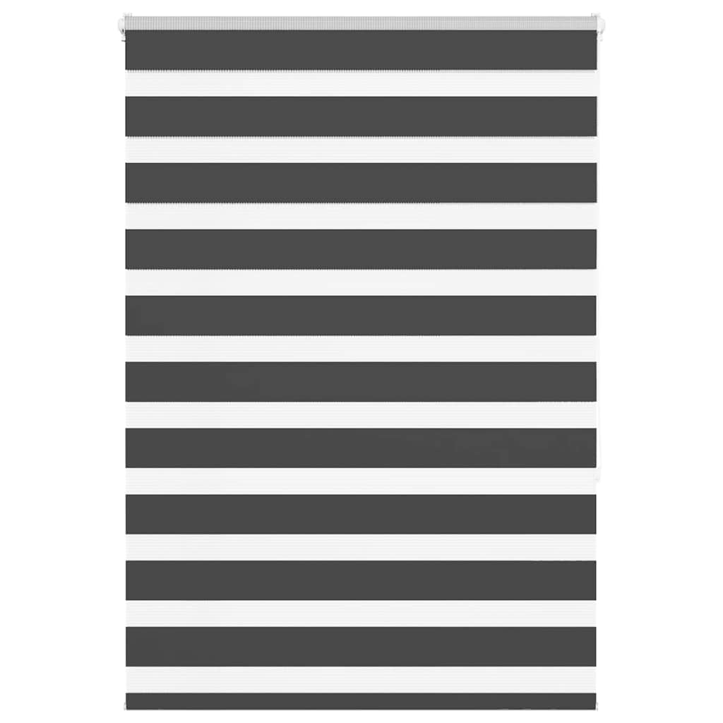 Doppelrollo Schwarz 100x150 cm Stoffbreite 95,9 cm Polyester