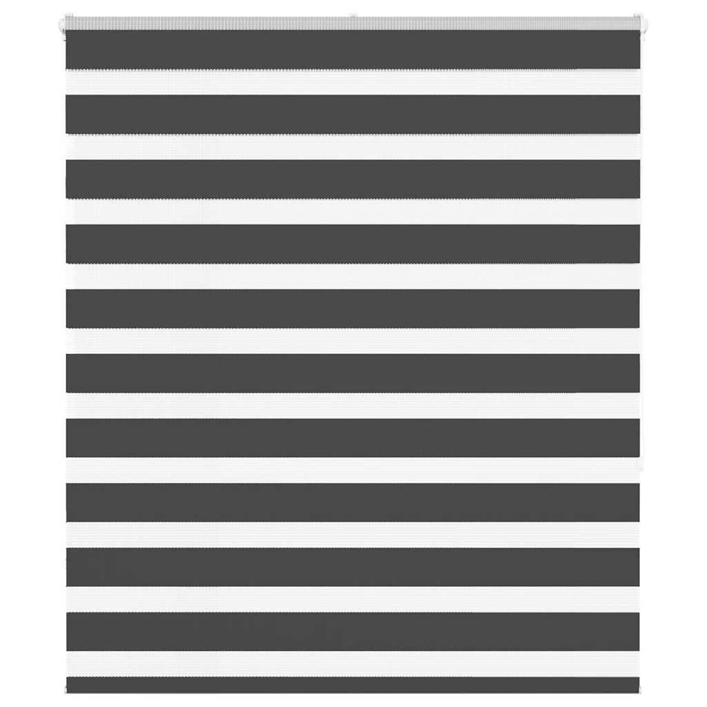Doppelrollo Schwarz 135x150 cm Stoffbreite 130,9 cm Polyester
