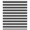 Doppelrollo Schwarz 135x150 cm Stoffbreite 130,9 cm Polyester