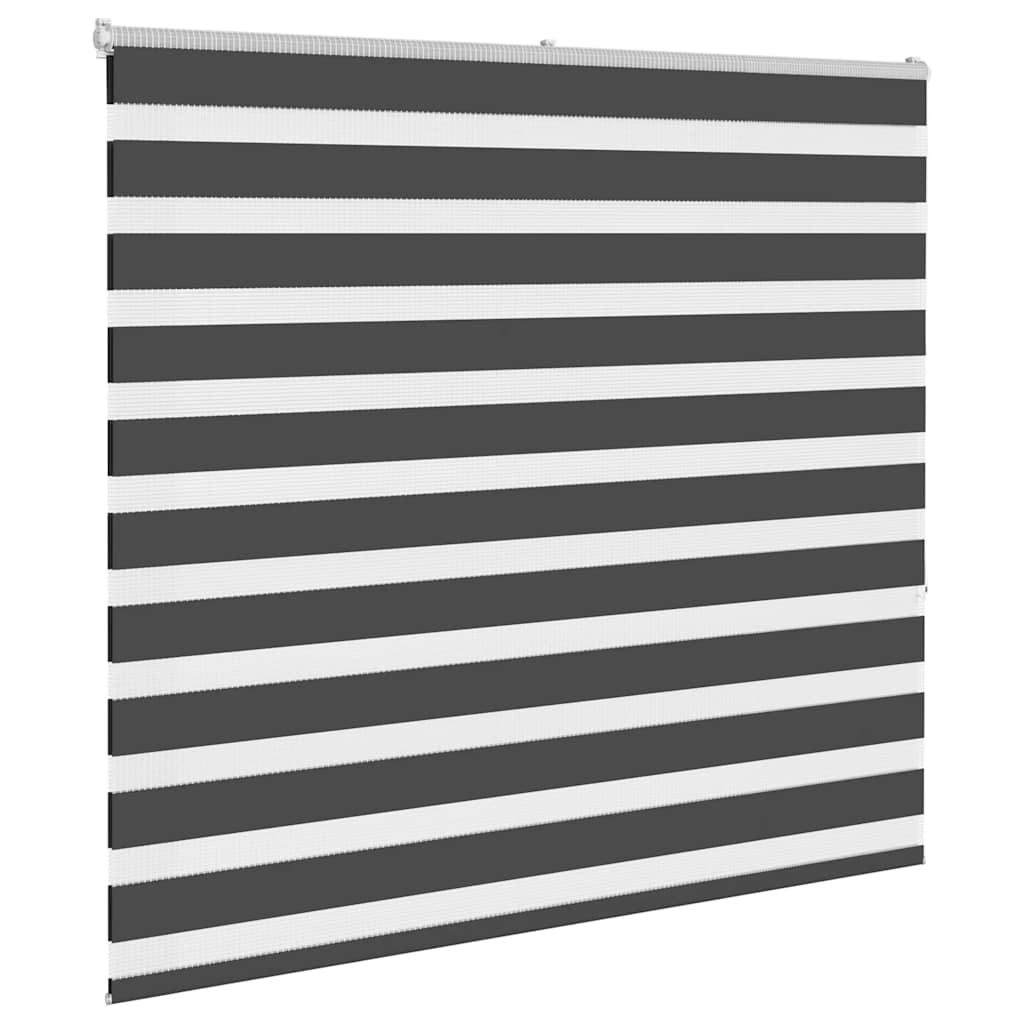 Doppelrollo Schwarz 160x150 cm Stoffbreite 155,9 cm Polyester