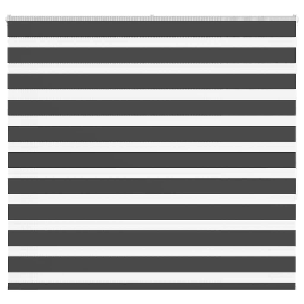 Doppelrollo Schwarz 165x150 cm Stoffbreite 160,9 cm Polyester