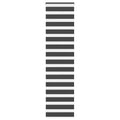 Doppelrollo Schwarz 55x200 cm Stoffbreite 50,9 cm Polyester