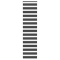 Doppelrollo Schwarz 60x200 cm Stoffbreite 55,9 cm Polyester