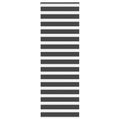 Doppelrollo Schwarz 80x200 cm Stoffbreite 75,9 cm Polyester