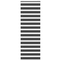 Doppelrollo Schwarz 85x200 cm Stoffbreite 80,9 cm Polyester