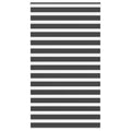 Doppelrollo Schwarz 120x200 cm Stoffbreite 115,9 cm Polyester