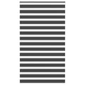 Doppelrollo Schwarz 125x200 cm Stoffbreite 120,9 cm Polyester
