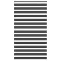 Doppelrollo Schwarz 130x200 cm Stoffbreite 125,9 cm Polyester