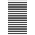 Doppelrollo Schwarz 135x200 cm Stoffbreite 130,9 cm Polyester