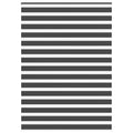 Doppelrollo Schwarz 165x200 cm Stoffbreite 160,9 cm Polyester