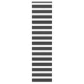 Doppelrollo Schwarz 50x230 cm Stoffbreite 45,9 cm Polyester