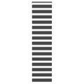 Doppelrollo Schwarz 60x230 cm Stoffbreite 55,9 cm Polyester
