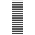 Doppelrollo Schwarz 80x230 cm Stoffbreite 75,9 cm Polyester