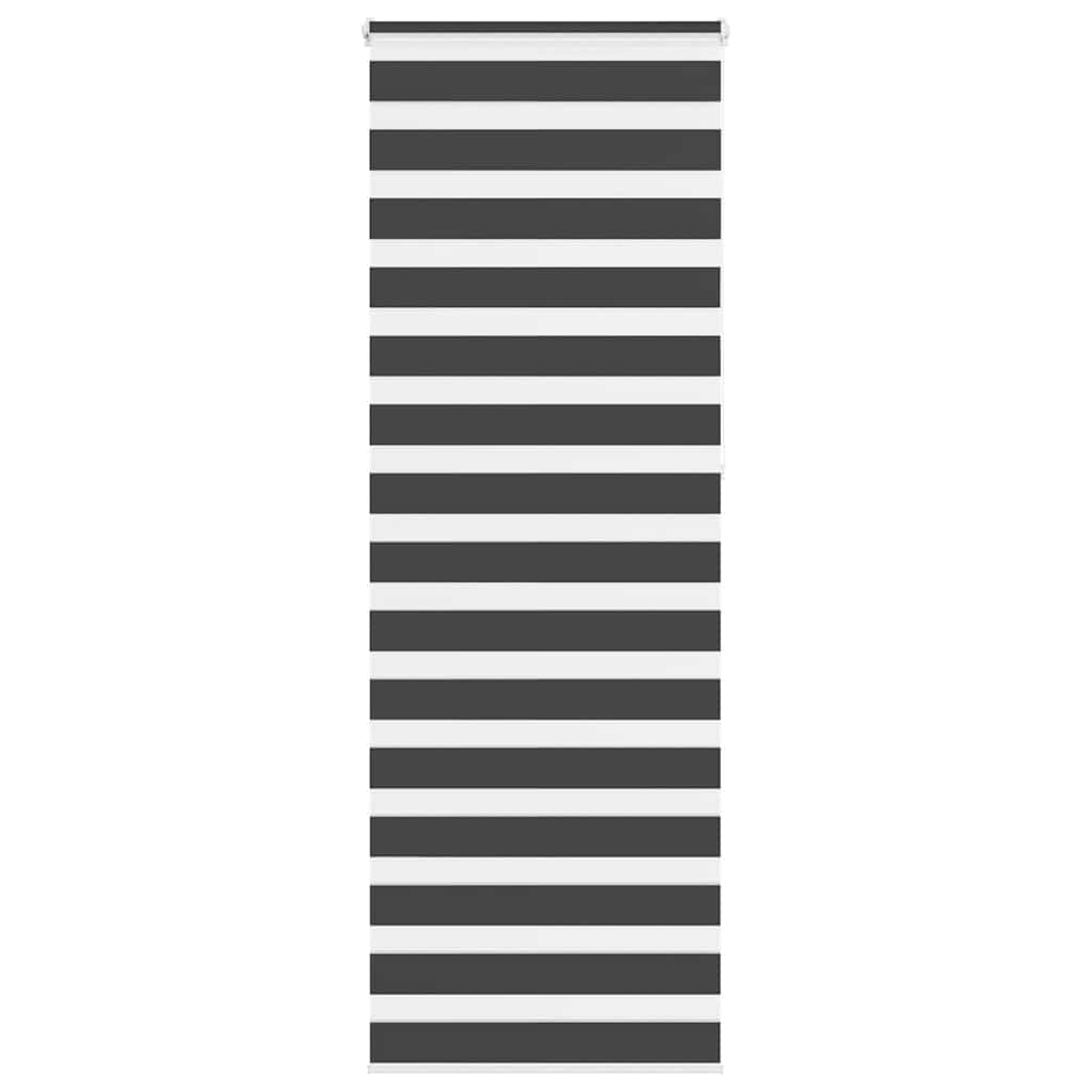 Doppelrollo Schwarz 85x230 cm Stoffbreite 80,9 cm Polyester