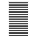 Doppelrollo Schwarz 120x230 cm Stoffbreite 115,9 cm Polyester