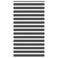 Doppelrollo Schwarz 130x230 cm Stoffbreite 125,9 cm Polyester