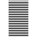 Doppelrollo Schwarz 135x230 cm Stoffbreite 130,9 cm Polyester