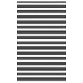 Doppelrollo Schwarz 140x230 cm Stoffbreite 135,9 cm Polyester